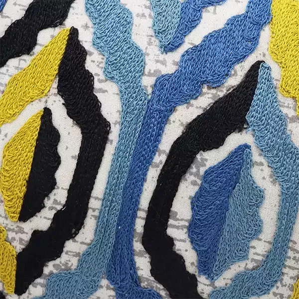 Nova Home "Hexa" Handmade Embroidery Cushion Cover - 35x60 cm - Multicolor product thumbnail 2