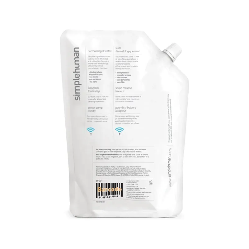 Simplehuman Liquid Soap Refill Pouch-1 L - Spring Water product thumbnail 2