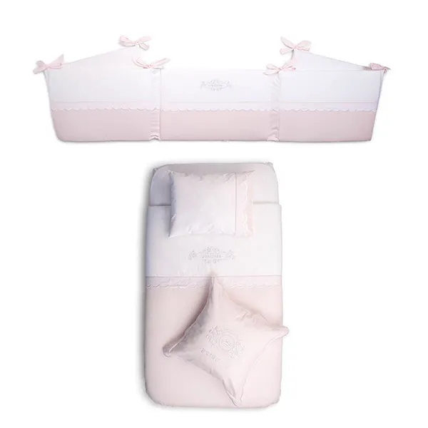 Funna Princess Baby Bed Set - 8 Pcs - Pink product thumbnail 4