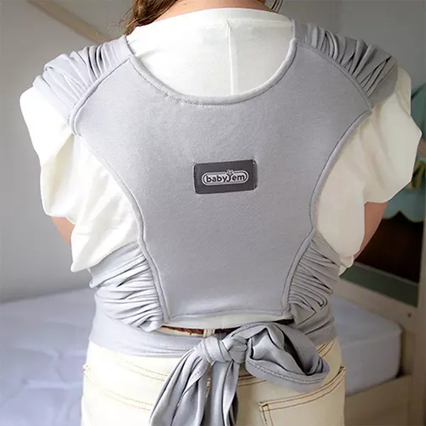 Babyjem Baby Wrap Carrier - Grey product thumbnail 3