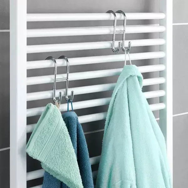 Wenko "Taranto" Shower Hook "Taranto" - Stainless Steel - Silver product thumbnail 4