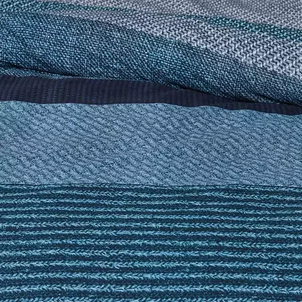 Bedding House Jacco Duvet Cover Set - 100% Cotton - King & Super King - 3 Pcs - Blue product thumbnail 3