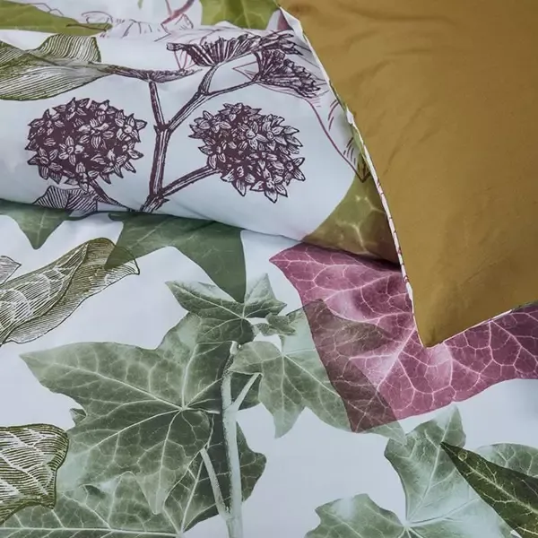 Bedding House Ivy Duvet Cover Set - 100% Cotton - King & Super King - 3 Pcs - Multicolor product thumbnail 2