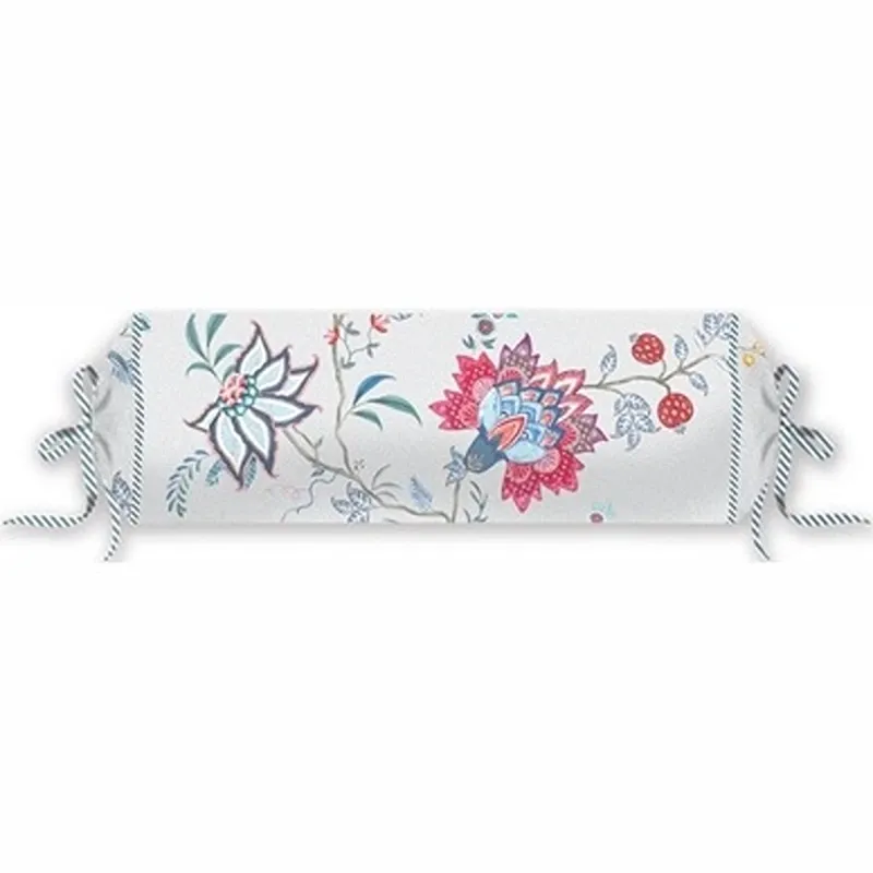 PIP Studio Flower Festival Filled Cushion – 22x70 cm – White product thumbnail 4