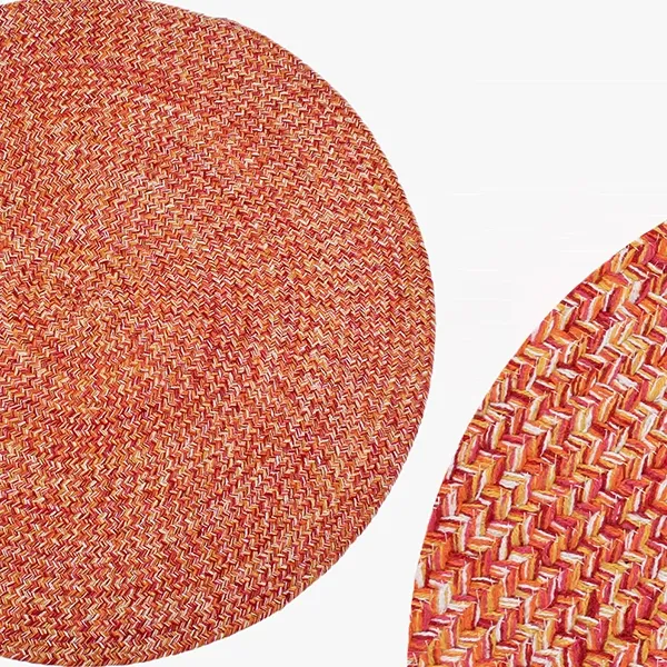 Nova Home Nexa Hand Woven Rug - 100% Cotton - 90 Cm - Orange product thumbnail 5