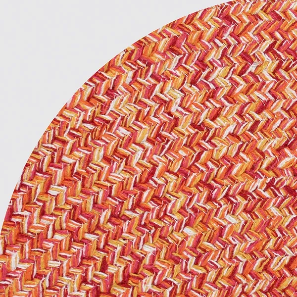 Nova Home Nexa Hand Woven Rug - 100% Cotton - 120 Cm - Orange product thumbnail 4