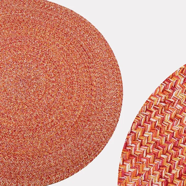 Nova Home Nexa Hand Woven Rug - 100% Cotton - 120 Cm - Orange product thumbnail 5