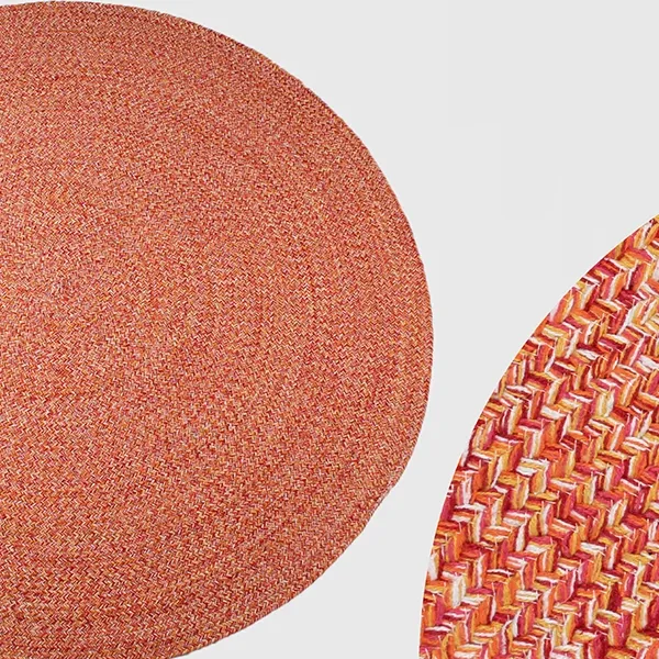 Nova Home Nexa Hand Woven Rug - 100% Cotton - Orange (Available in sizes) product thumbnail 5