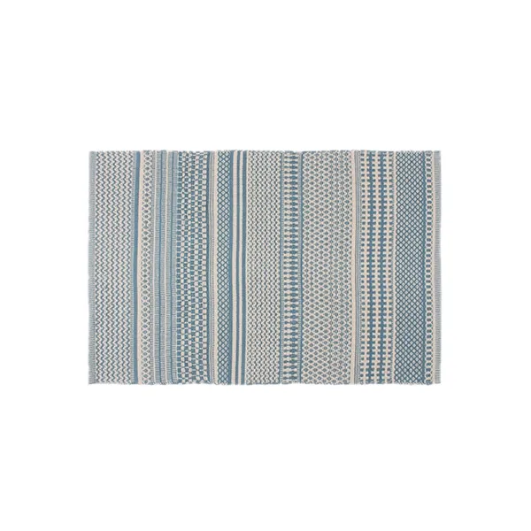 Nova Home Samaira Hand Woven Rug - 100% Cotton - 60x90 Cm - Blue product thumbnail 2