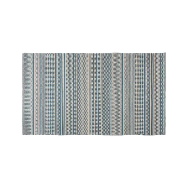 Nova Home Samaira Hand Woven Rug - 100% Cotton - 90x160 Cm - Blue product thumbnail 2