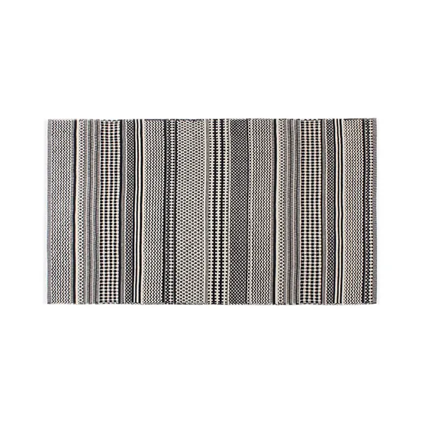 Nova Home Samaira Hand Woven Rug - 100% Cotton - Black (Available in sizes) product thumbnail 2