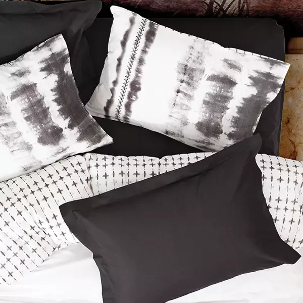 Nova Home Shower Duvet Cover Set - 100% Cotton - Single & Twin - 3 Pcs - Black product thumbnail 4
