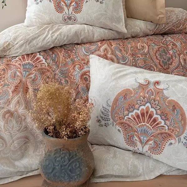 Nova Home Loreta Duvet Cover Set - 100% Cotton - King & Super King - 4 Pcs - Multicolor product thumbnail 3
