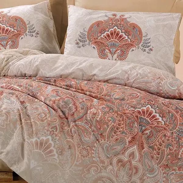 Nova Home Loreta Duvet Cover Set - 100% Cotton - King & Super King - 4 Pcs - Multicolor product thumbnail 4