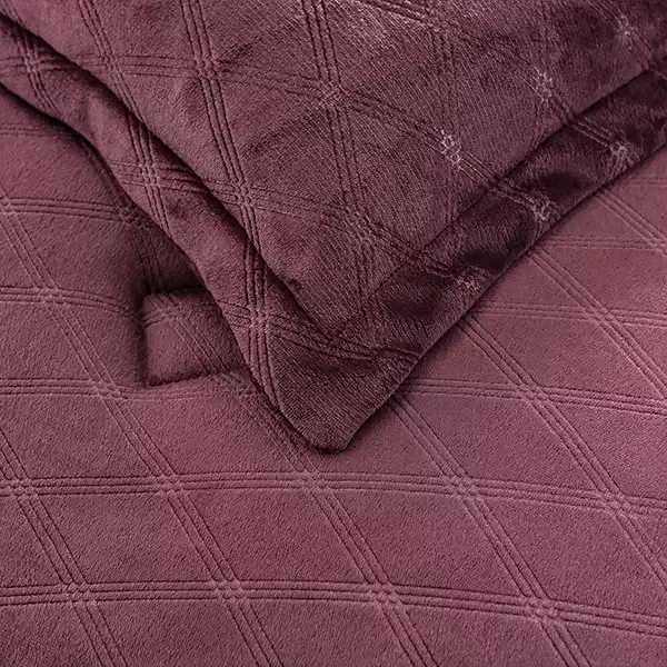Nova Home Landers 3D Embossed Velvet Flannel Winter Comforter Set - Rosemary (Available in Sizes) product thumbnail 3