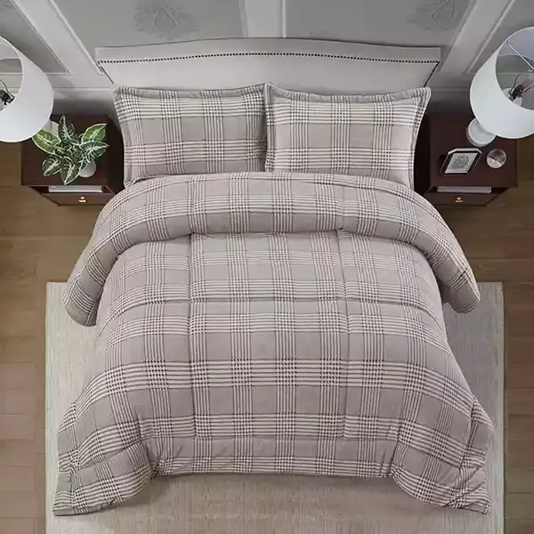 Nova Home Sketch Winter Printed Flannel Comforter Set - Grey (Available in Sizes) product thumbnail 4