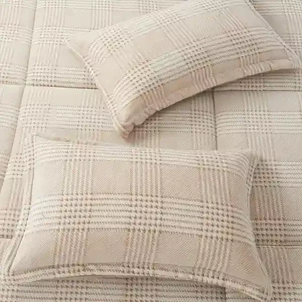 Nova Home Sketch Winter Printed Flannel Comforter Set - Beige (Available in Sizes) product thumbnail 6