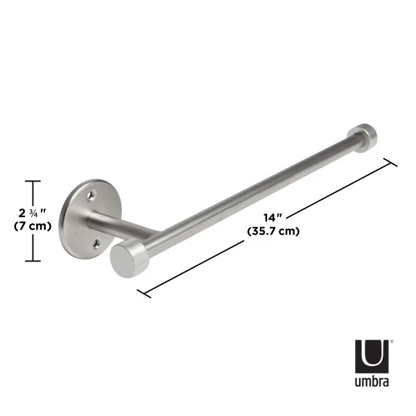 Umbra "Cappa" Wall Mount Paper Towel Holder - Metal - Nickel product thumbnail 6