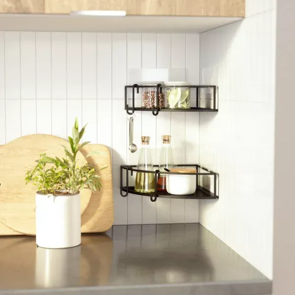 Umbra "Cubiko" Corner Shelf - Metal - Black product thumbnail 3