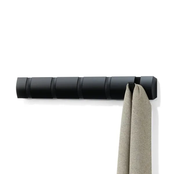 Umbra "Flip" 5 Wall Hook - Wood - Black product thumbnail 5