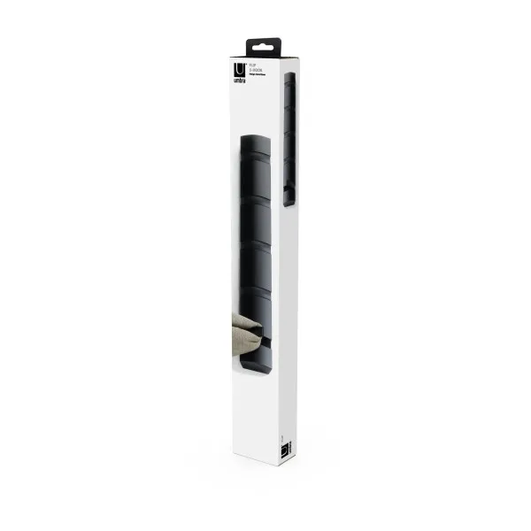 Umbra "Flip" 5 Wall Hook - Wood - Black product thumbnail 7