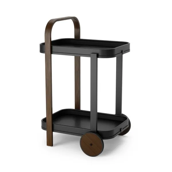 Umbra "Bellwood" Kitchen Trolley - Wood - Black & Walnut product thumbnail 2
