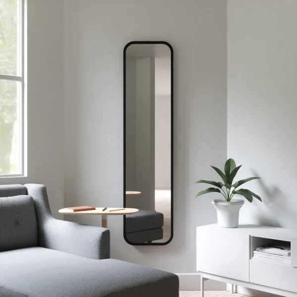 Umbra "Hub Leaning" Mirror - Glass - Black product thumbnail 4