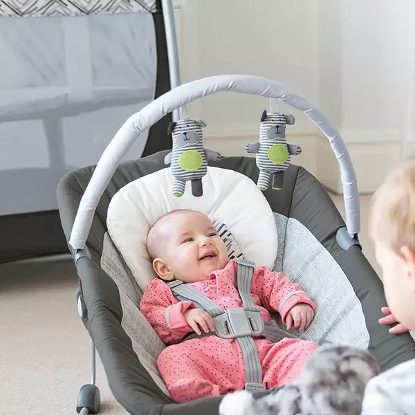 Joie Excursion Change & Bounce Travel Cot - Portrait - Grey product thumbnail 6
