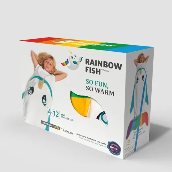 Kanguru Rainbow Fish Kids' Blanket - 135 Cm - Multicolor product thumbnail 6