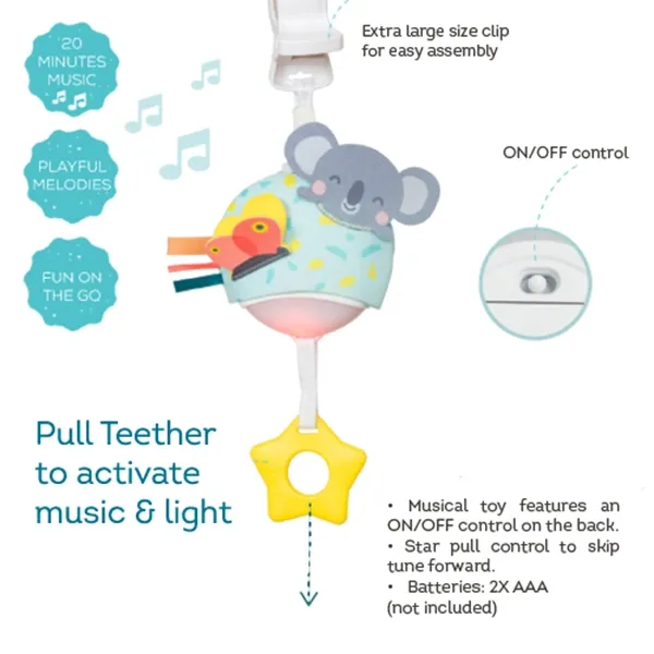 Taf Toys Musical Koala Stroller Toys product thumbnail 2