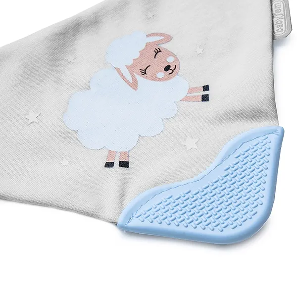 Babyjem Cowboy Baby Bib, %100 Cotton, 0+ Months - Grey product thumbnail 3