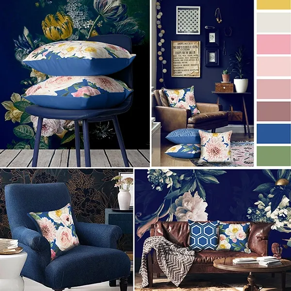 Nova Home Peonies Cushion Cover - 45x45 Cm - Multicolor product thumbnail 2