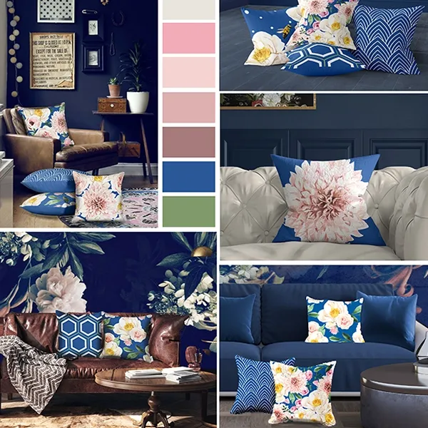 Nova Home Peonies Cushion Cover - 45x45 Cm - Multicolor product thumbnail 2