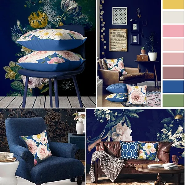 Nova Home Peonies Cushion Cover - 45x45 Cm - Multicolor product thumbnail 2