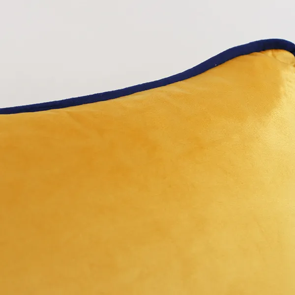 Nova Home Velvet Cushion Cover - 47x47 cm - Yellow product thumbnail 3
