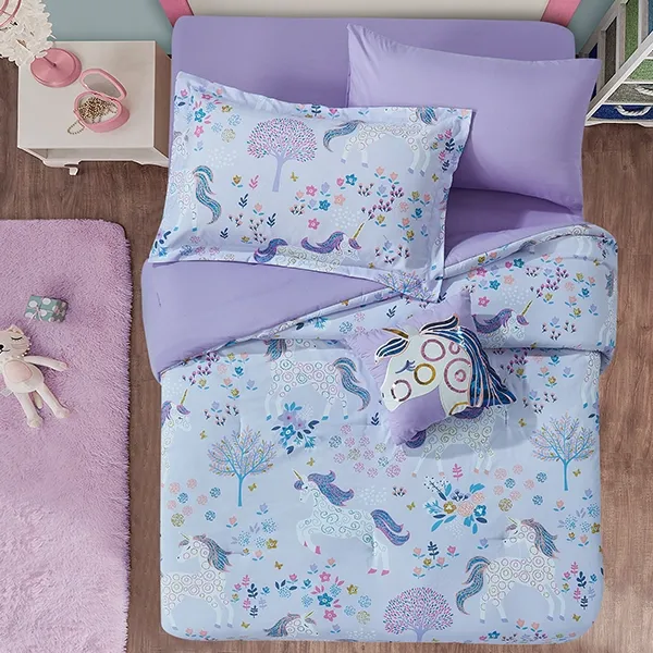 Nova Home Cora Microfiber Comforter Set - Queen - 7Pcs - Purple product thumbnail 2