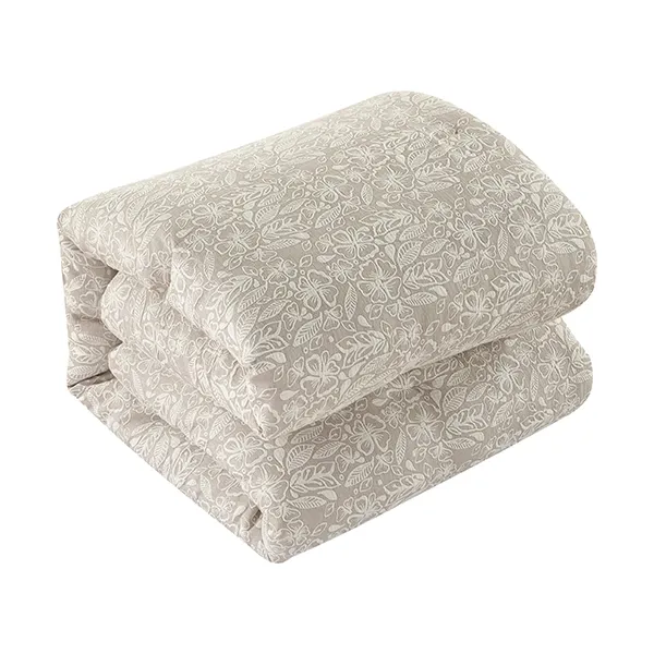 Nova Home Fraidy Cotton Jacquard Comforter Set - 100% Cotton - King - 8Pcs - Taupe product thumbnail 10