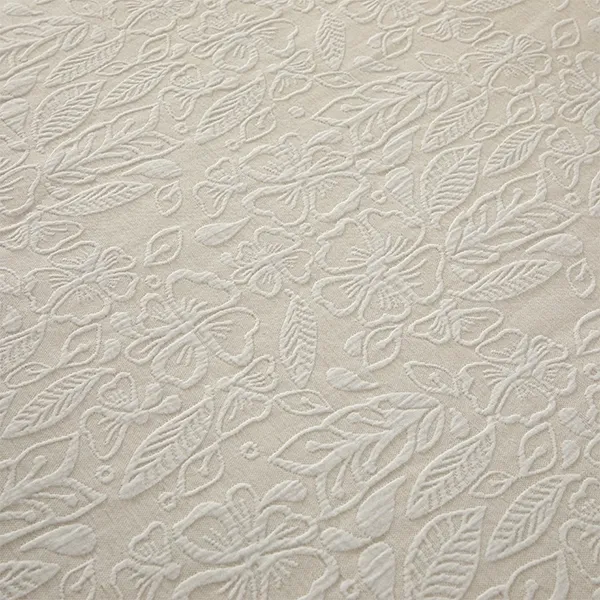Nova Home Fraidy Cotton Jacquard Comforter Set - 100% Cotton - King - 8Pcs - Ivory product thumbnail 4