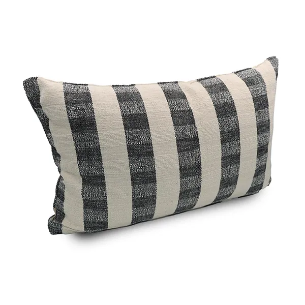 Nova Home Sarla Handmade Embroidered Cushion Cover - 35x55 Cm - Grey product thumbnail 2