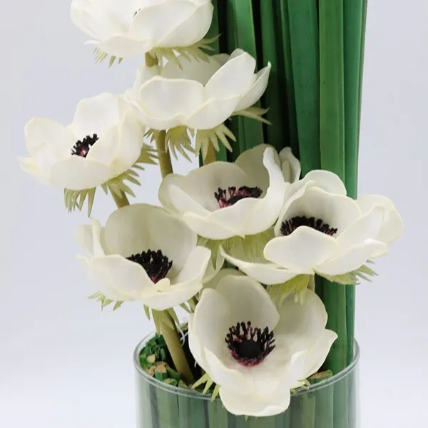 Nova Home "Anemone" Artificial Flower Arrangement - 40 cm - White product thumbnail 2