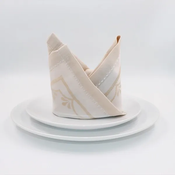 Nova Home Irene Table Napkins Set - 6pcs - 42x42 Cm - Beige product thumbnail 4