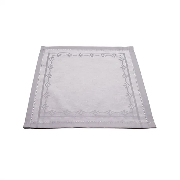 Nova Home Irene Table Napkins Set - 6pcs - 42x42 Cm - Grey product thumbnail 2