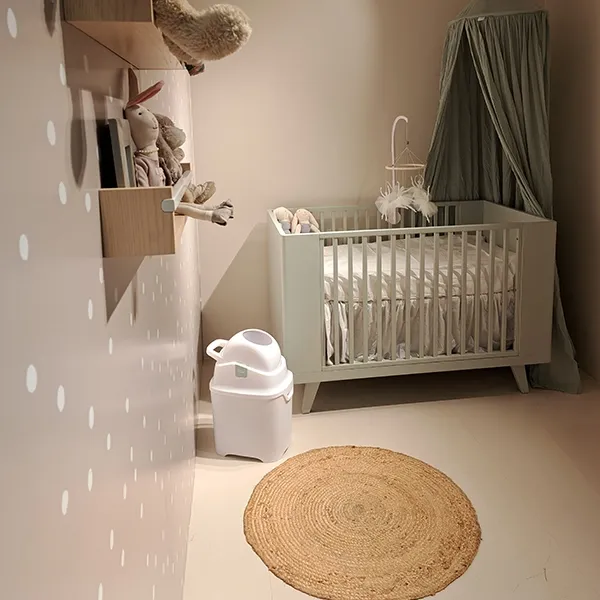 DiaperChamp ONE Standard Diaper Pail - White product thumbnail 3