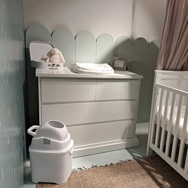 DiaperChamp ONE Standard Diaper Pail - White product thumbnail 2