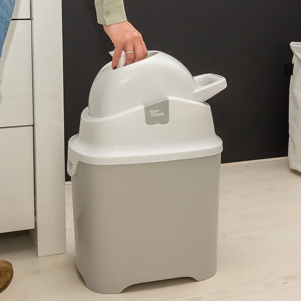 DiaperChamp ONE Standard Diaper Pail - Silver product thumbnail 3