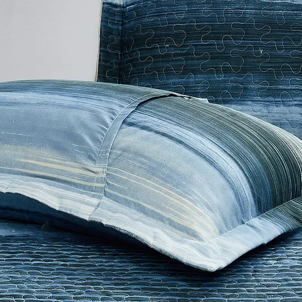 Nova Home Deniz Printed Bedspread Set - Blue (Available In Sizes) product thumbnail 5