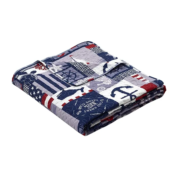 Nova Home Aganta Printed Bedspread Set - Blue (Available In Sizes) product thumbnail 9
