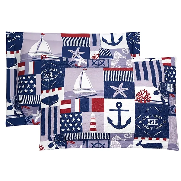 Nova Home Aganta Printed Bedspread Set - King & Super King - 4 Pcs - Blue product thumbnail 8