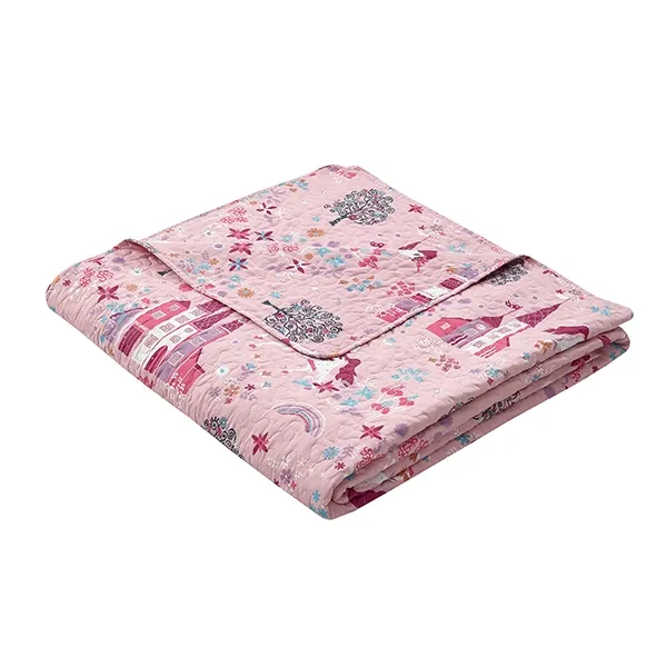 Nova Home Ruya Printed Bedspread Set - King & Super King - 4 Pcs - Pink product thumbnail 9