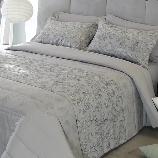 Nova Home Garen Spanish Jaquard Comforter Set - 6pcs - King & Super King - Grey product thumbnail 2